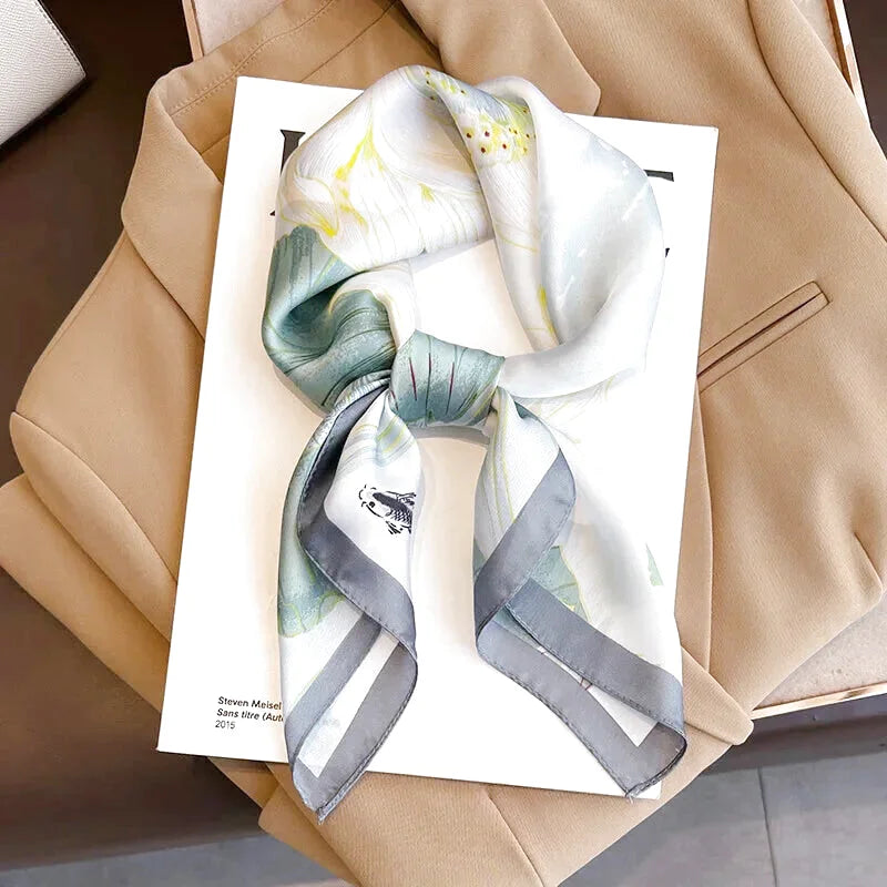 Tour De Cou Soie Femme Imprimé