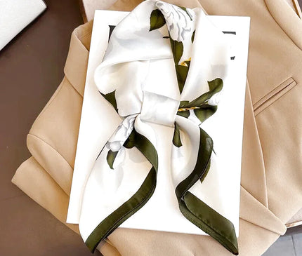 Tour De Cou Soie Femme Imprimé