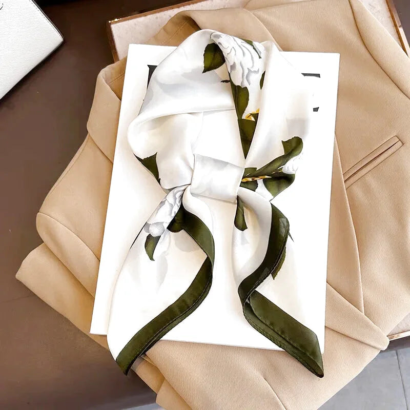 Tour De Cou Soie Femme Imprimé